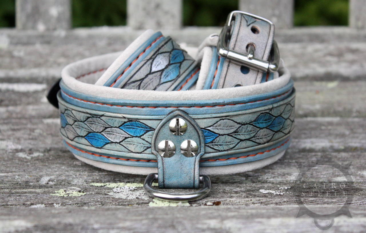 Feather Stamped Collar & Cuff Set [2024]