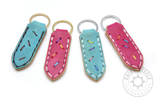 Sugar Cookie Keychains [Turquoise, Hot Pink]