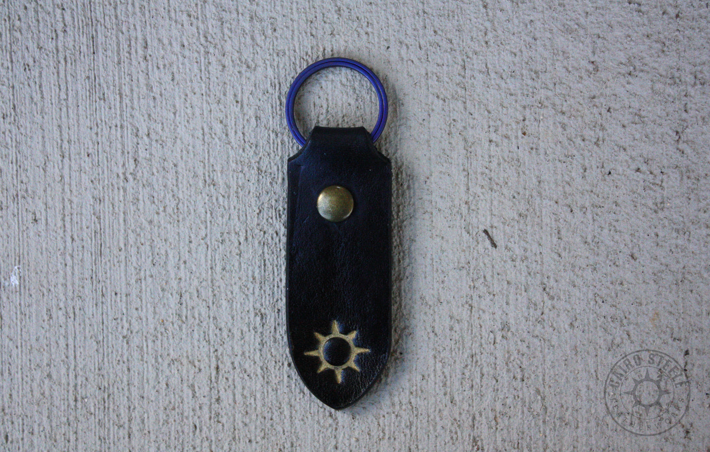 Black Leather Keychain [Multiple Options]