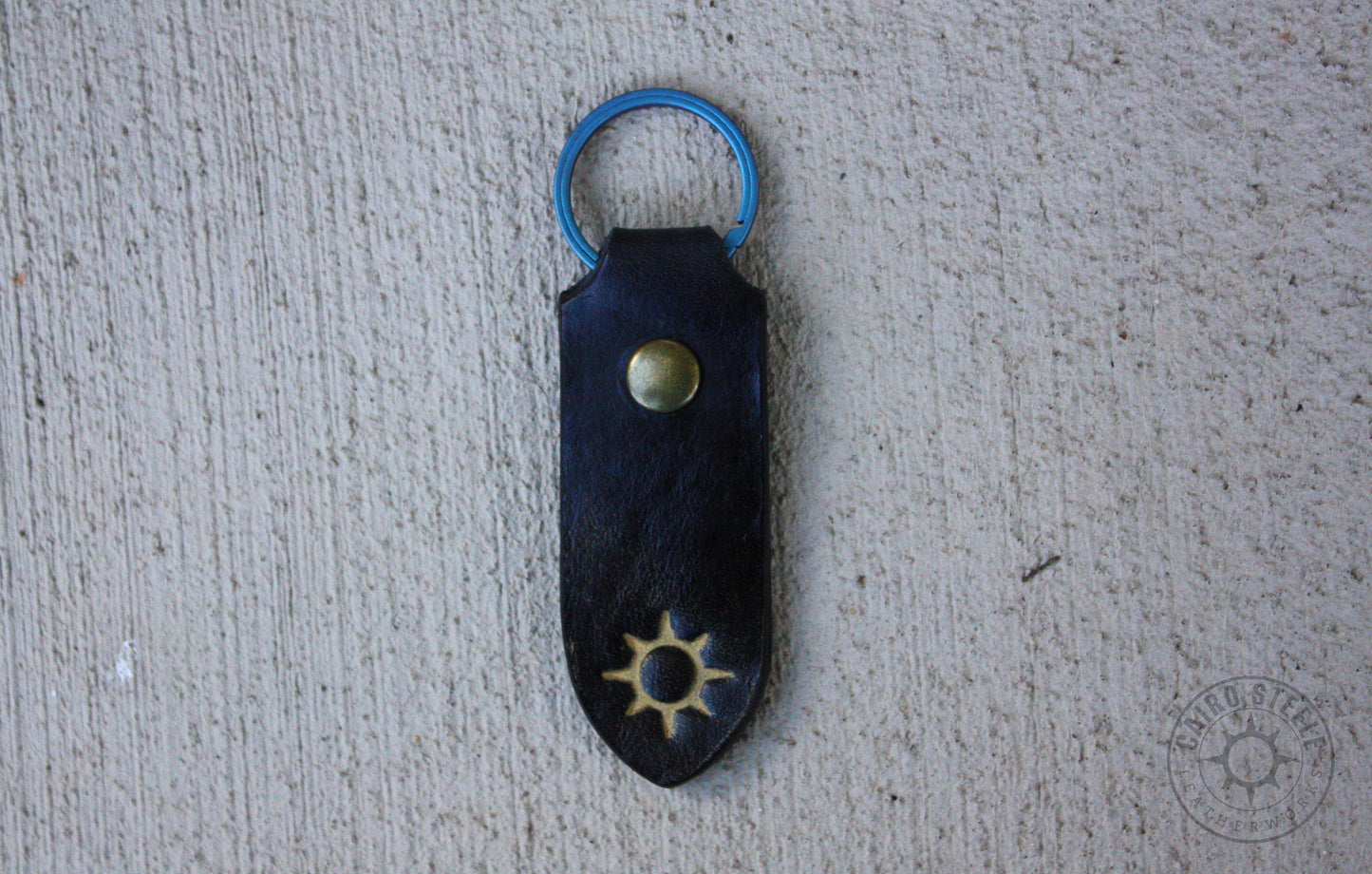 Black Leather Keychain [Multiple Options]