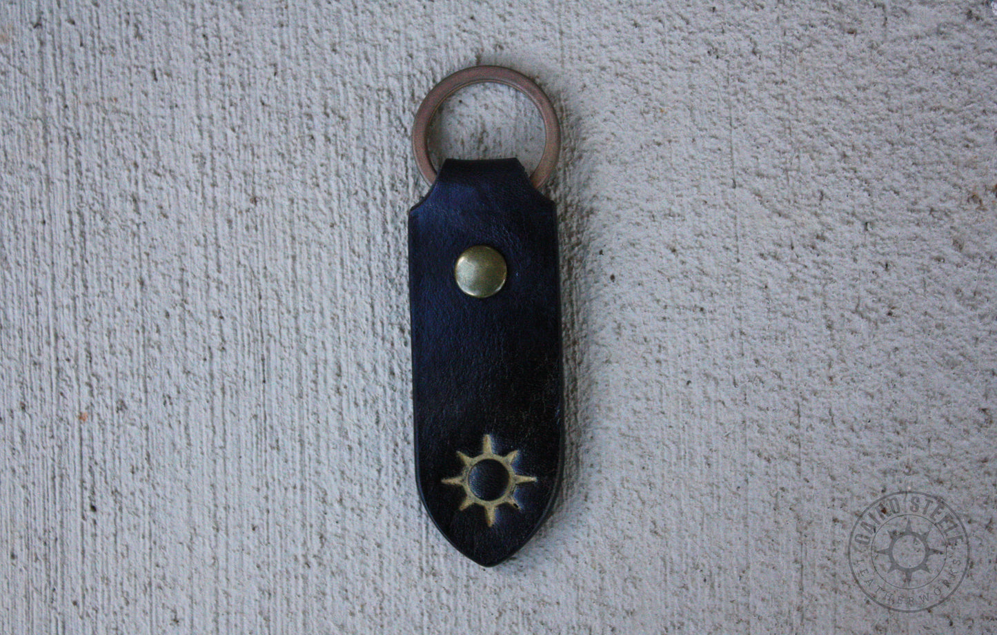 Black Leather Keychain [Multiple Options]