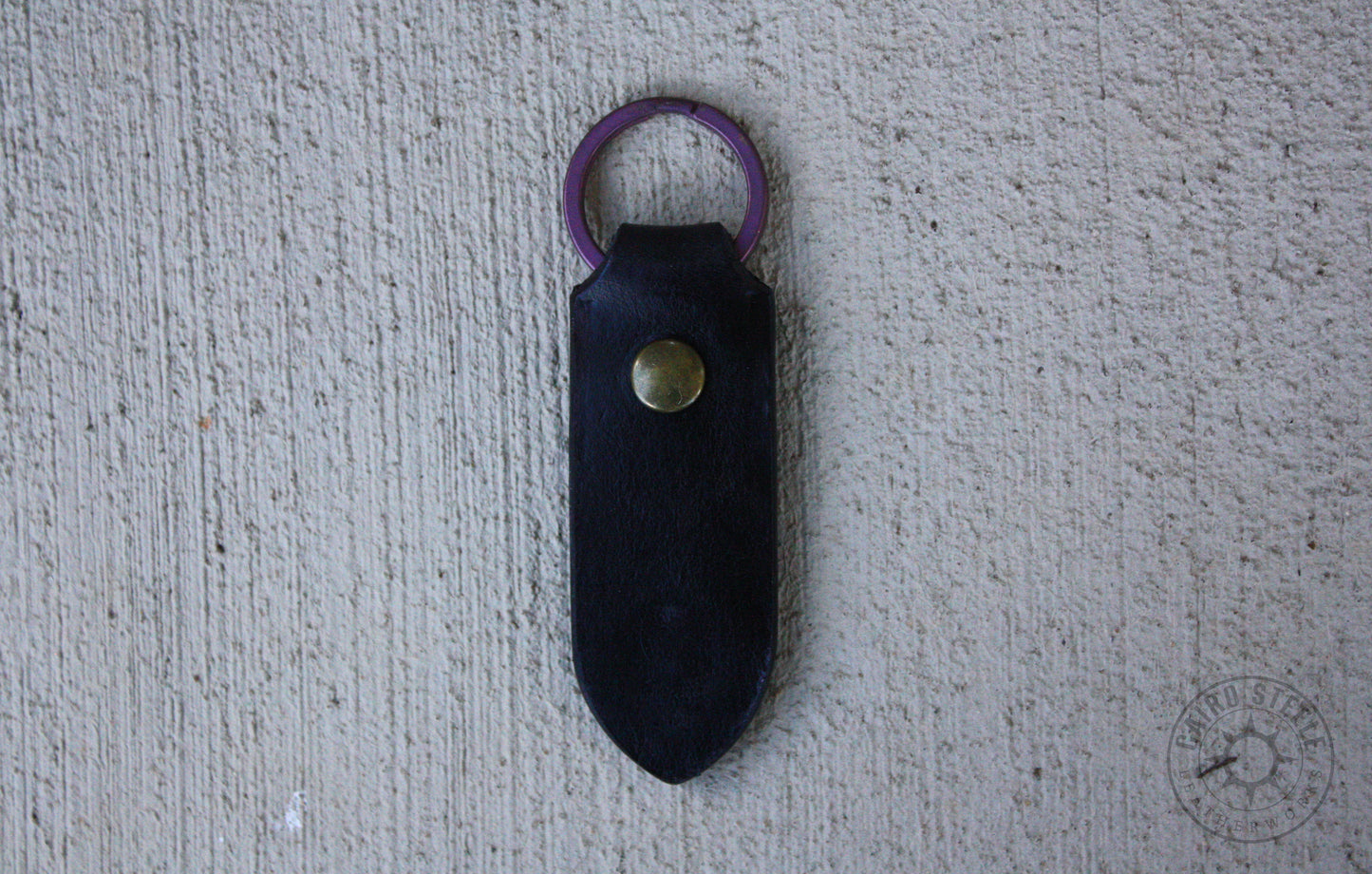 Black Leather Keychain [Multiple Options]