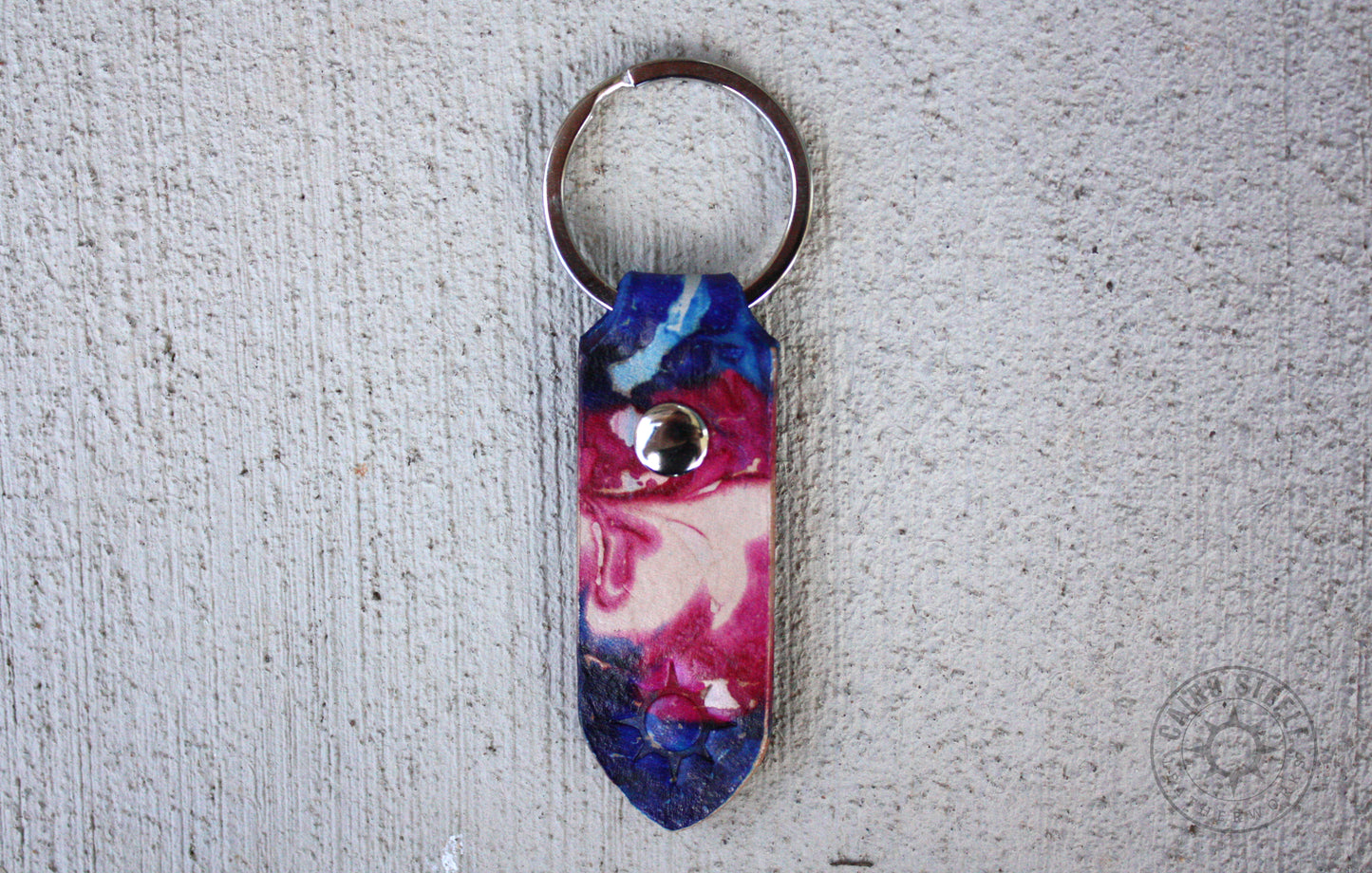 Jeweltone Transgender Marbled Leather Keychains [Multiple Options]