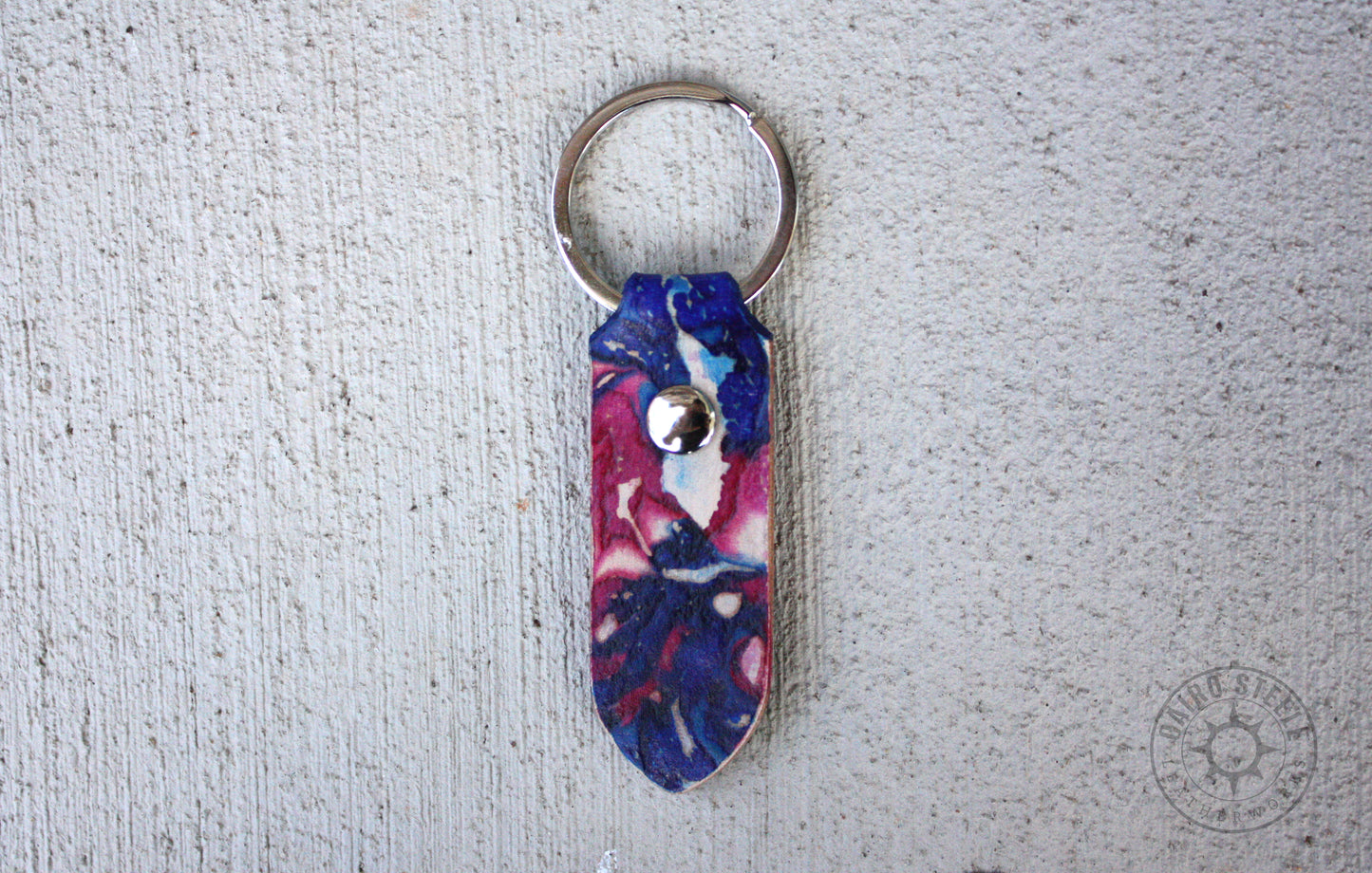 Jeweltone Transgender Marbled Leather Keychains [Multiple Options]