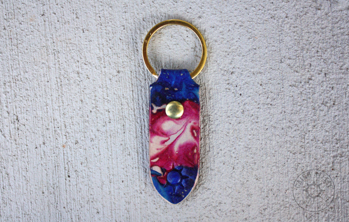 Jeweltone Transgender Marbled Leather Keychains [Multiple Options]