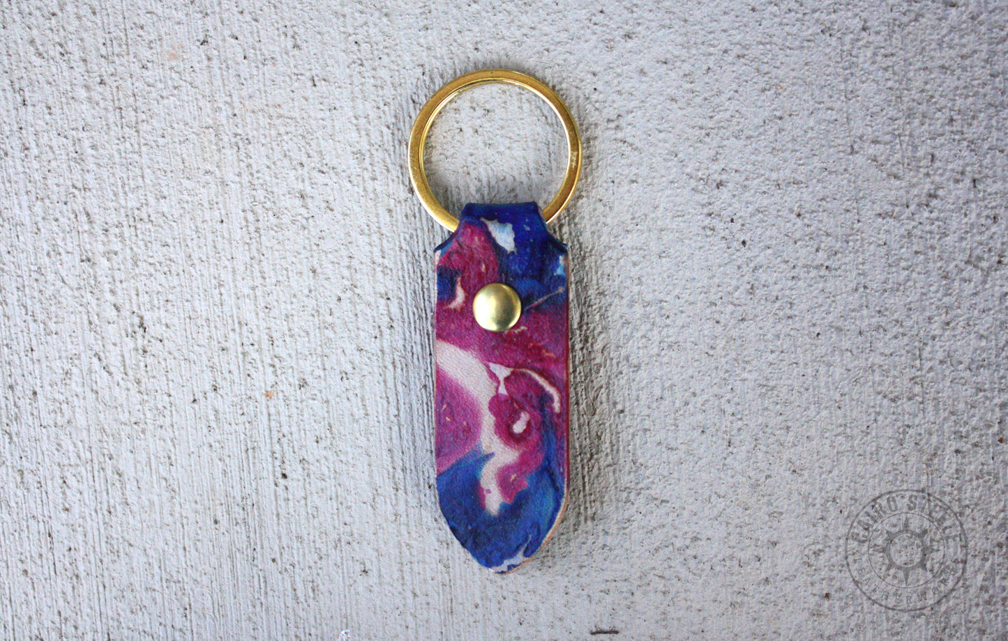 Jeweltone Transgender Marbled Leather Keychains [Multiple Options]