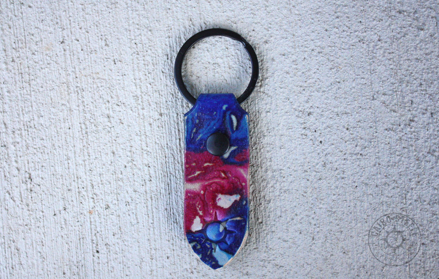 Jeweltone Transgender Marbled Leather Keychains [Multiple Options]