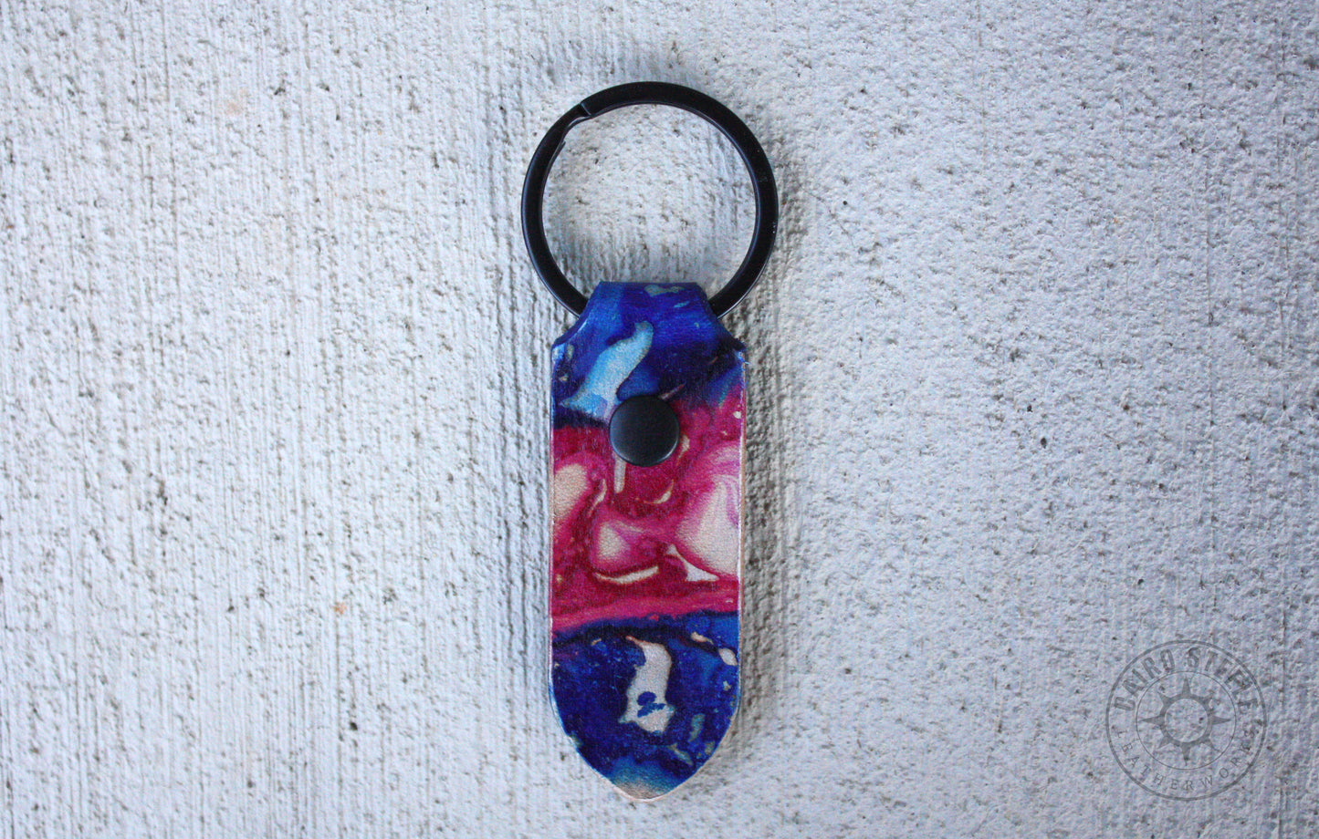 Jeweltone Transgender Marbled Leather Keychains [Multiple Options]