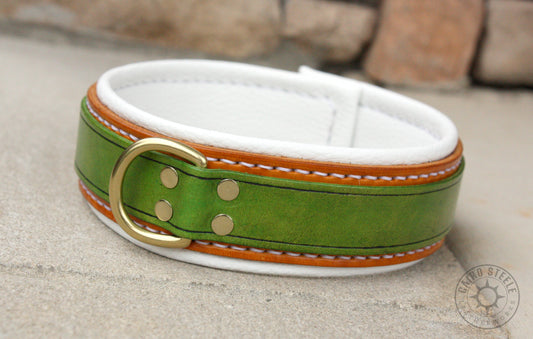 Key Lime Pie Leather Collar