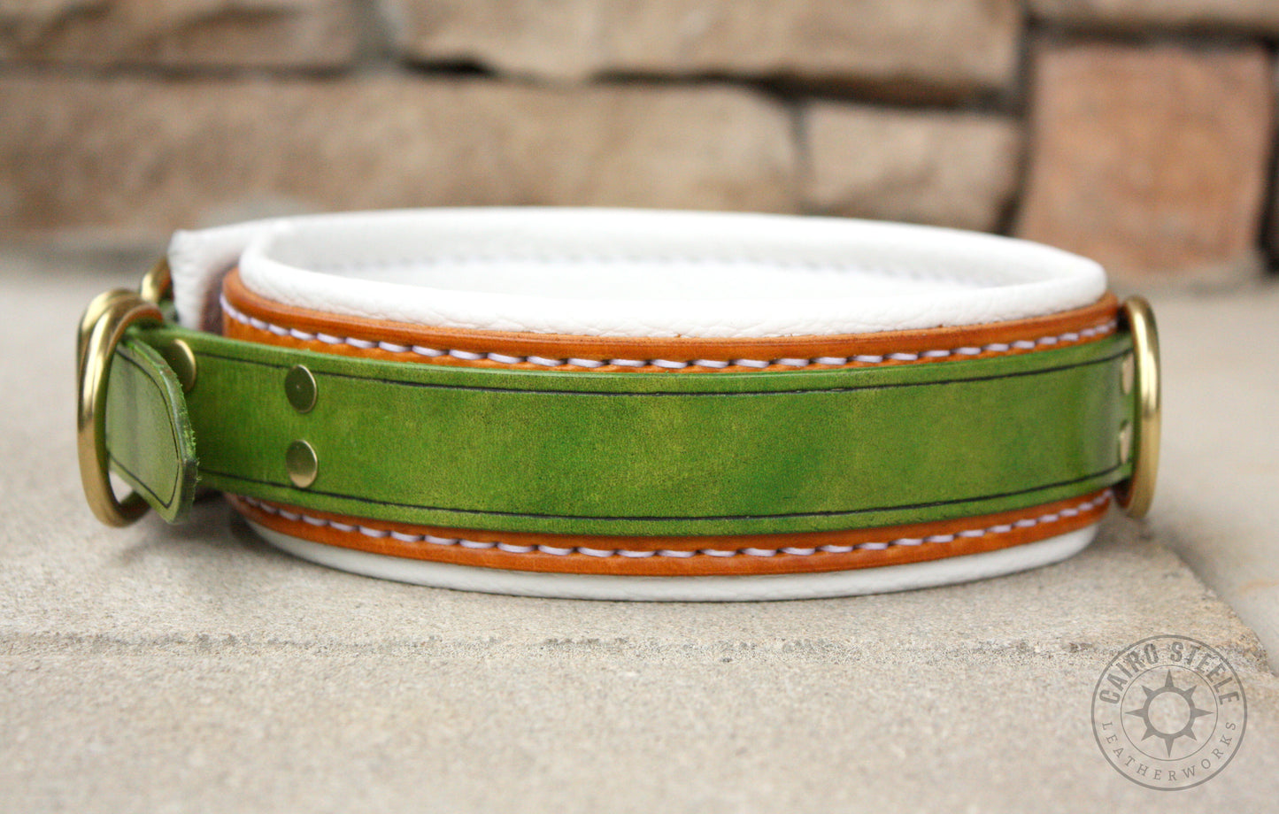 Key Lime Pie Leather Collar