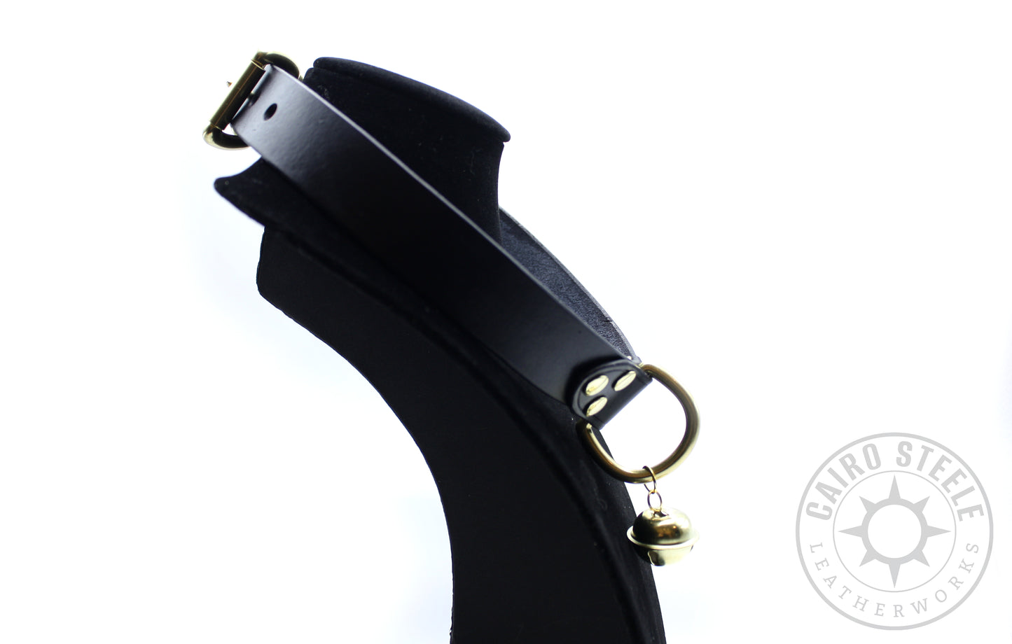 Black & Brass Kitten Collar