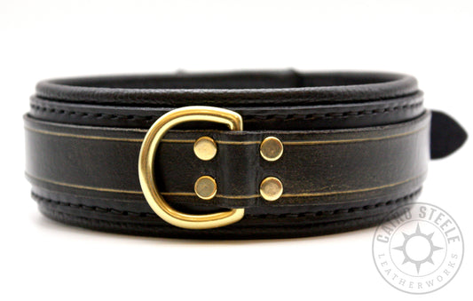 Black & Gold Locking Collar