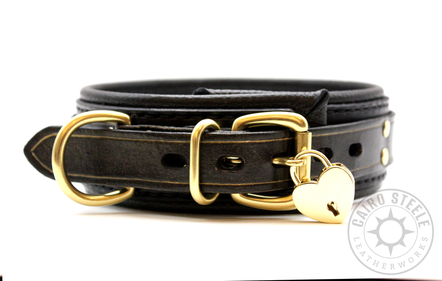 Black & Gold Locking Collar