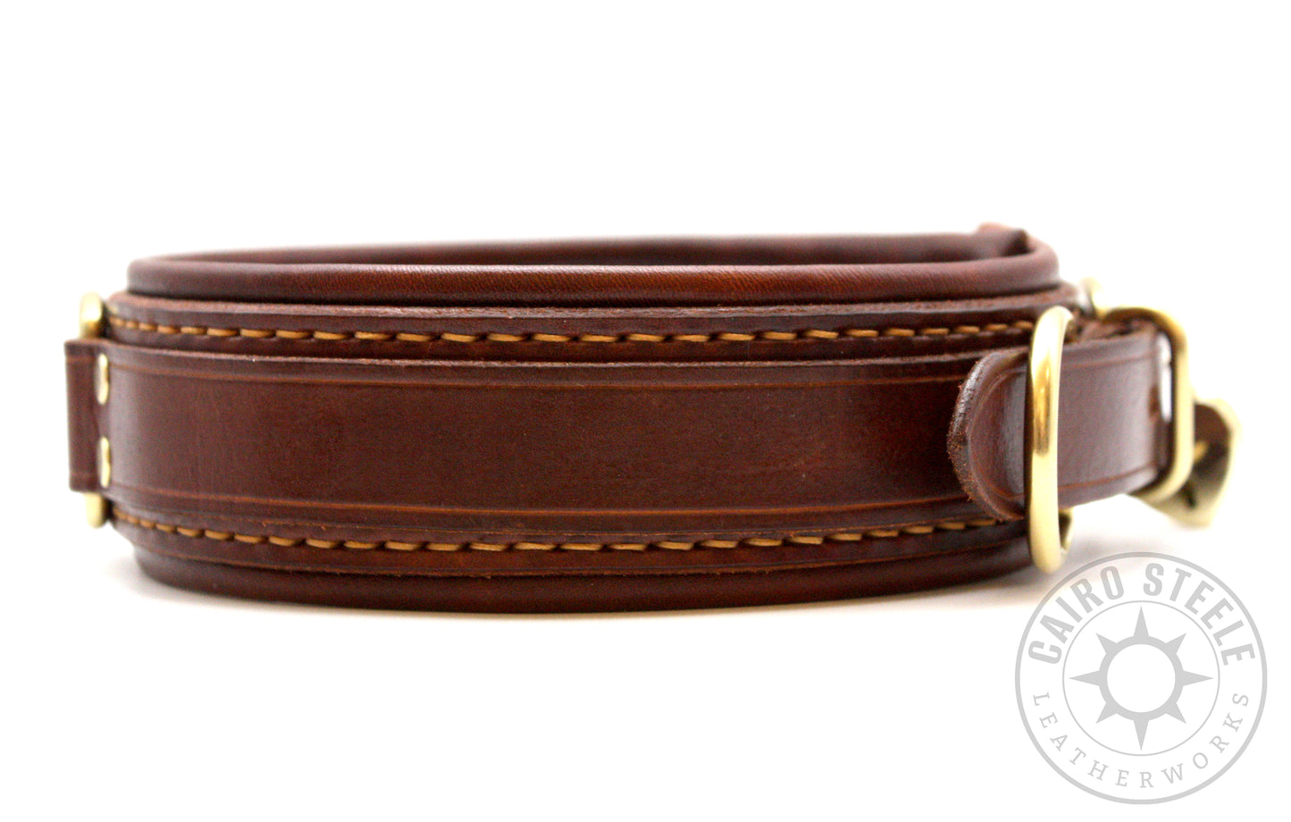 Brown & Gold Locking Collar