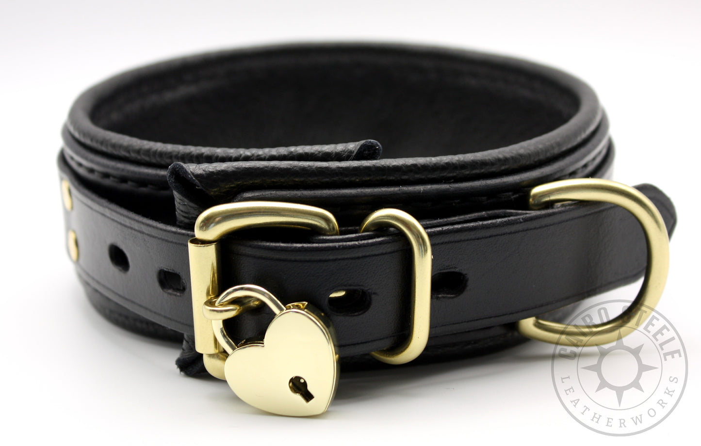 Black & Brass Locking Collar