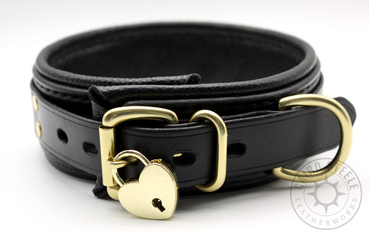 Black & Brass Locking Collar