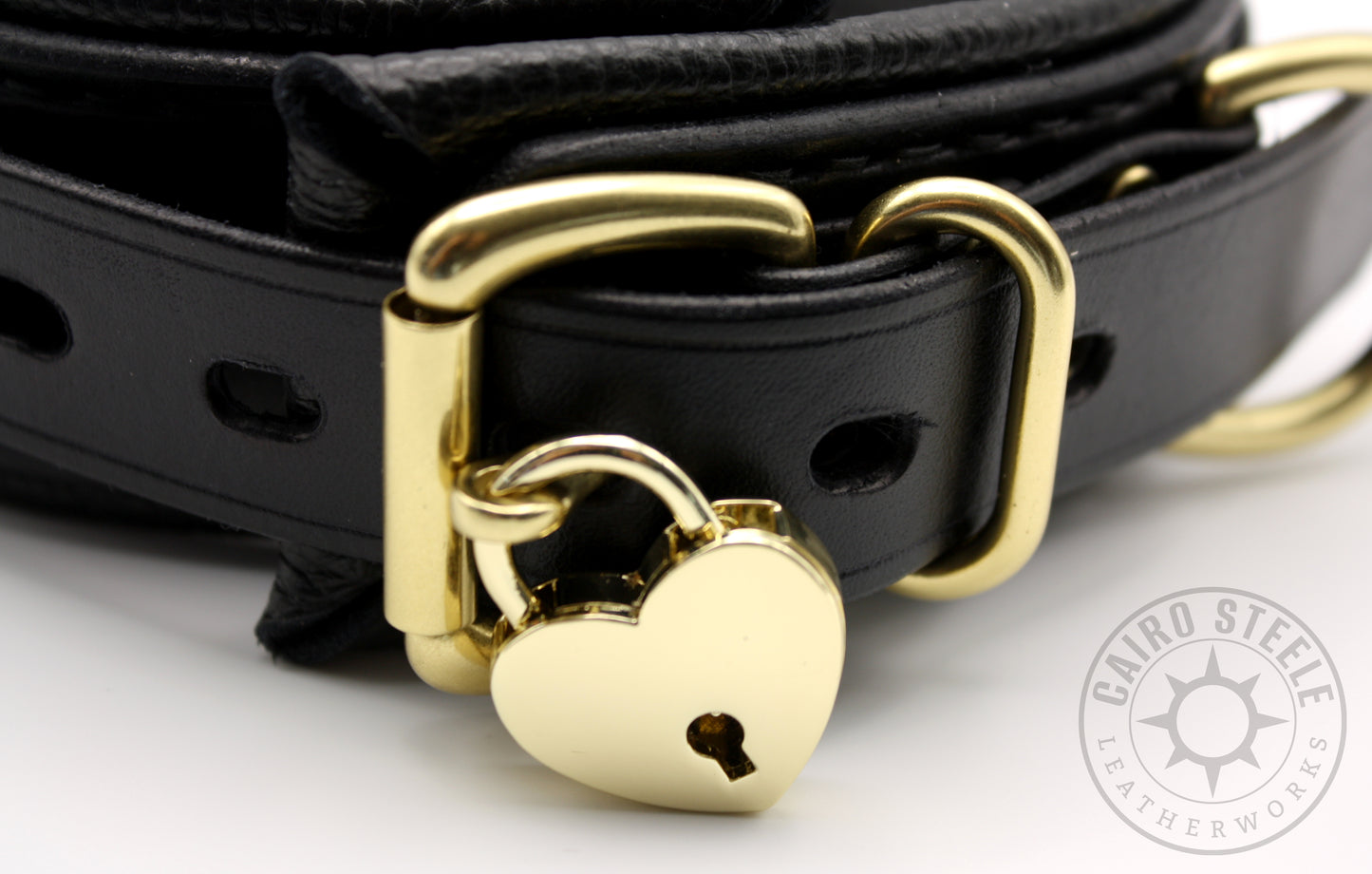 Black & Brass Locking Collar