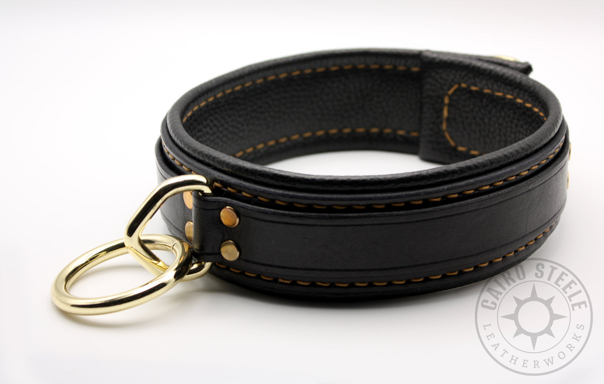 Black and Gold Loop Collar