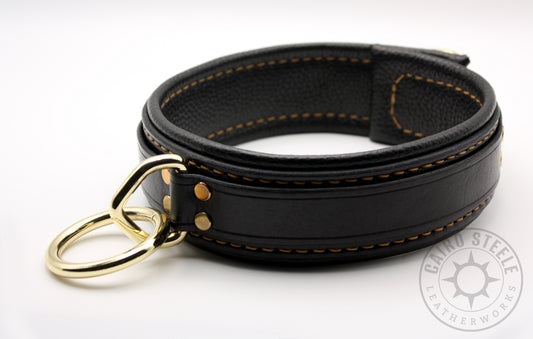 Black and Gold Loop Collar