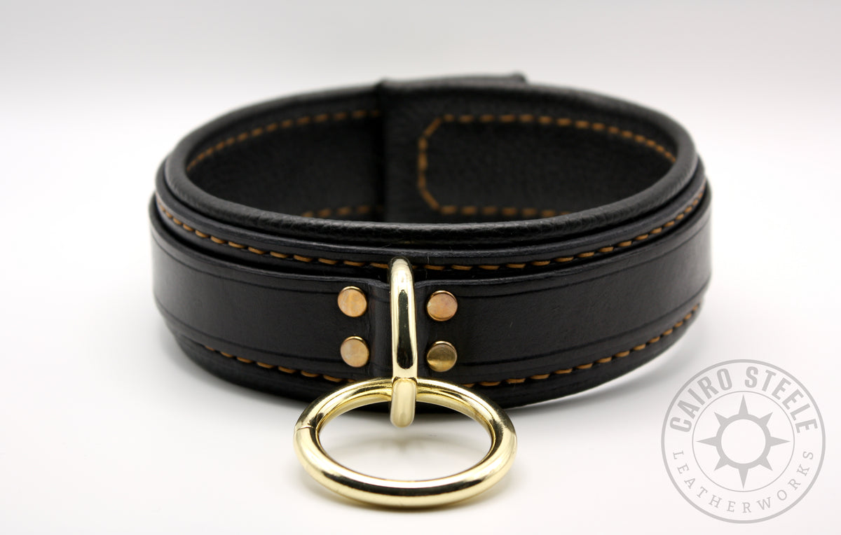 Black and Gold Loop Collar