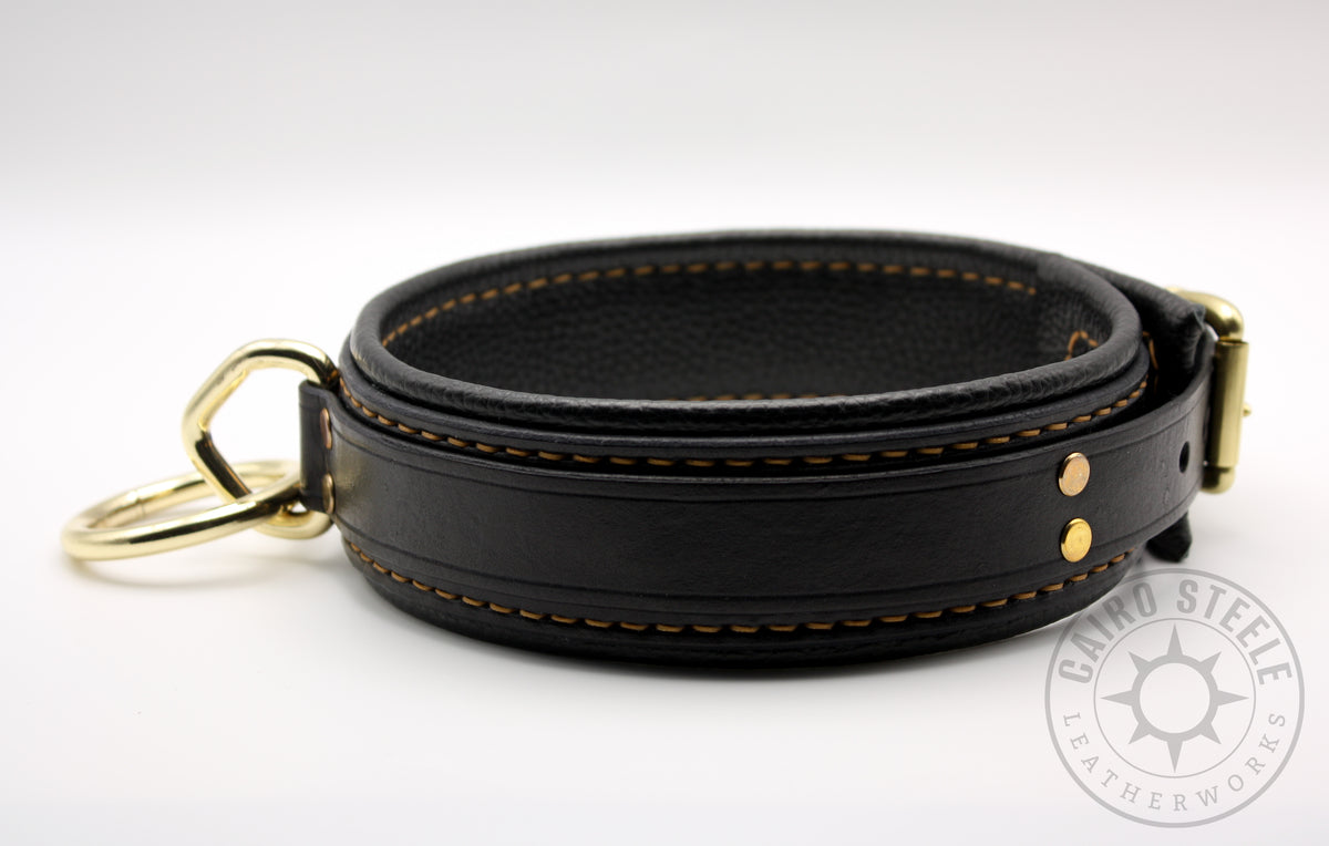 Black and Gold Loop Collar