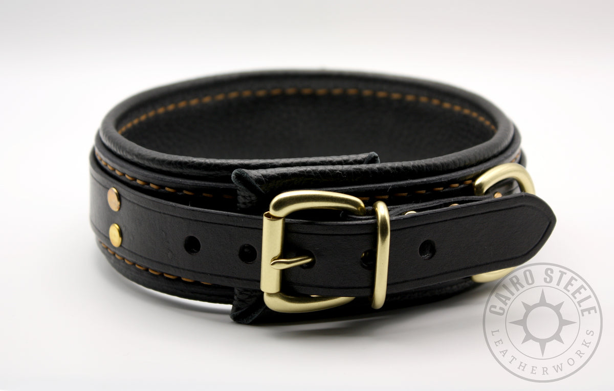 Black and Gold Loop Collar