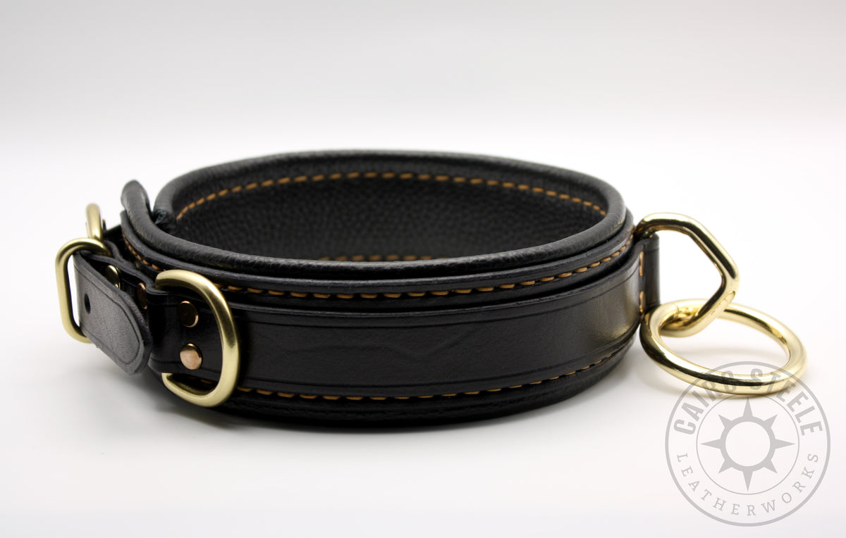 Black and Gold Loop Collar
