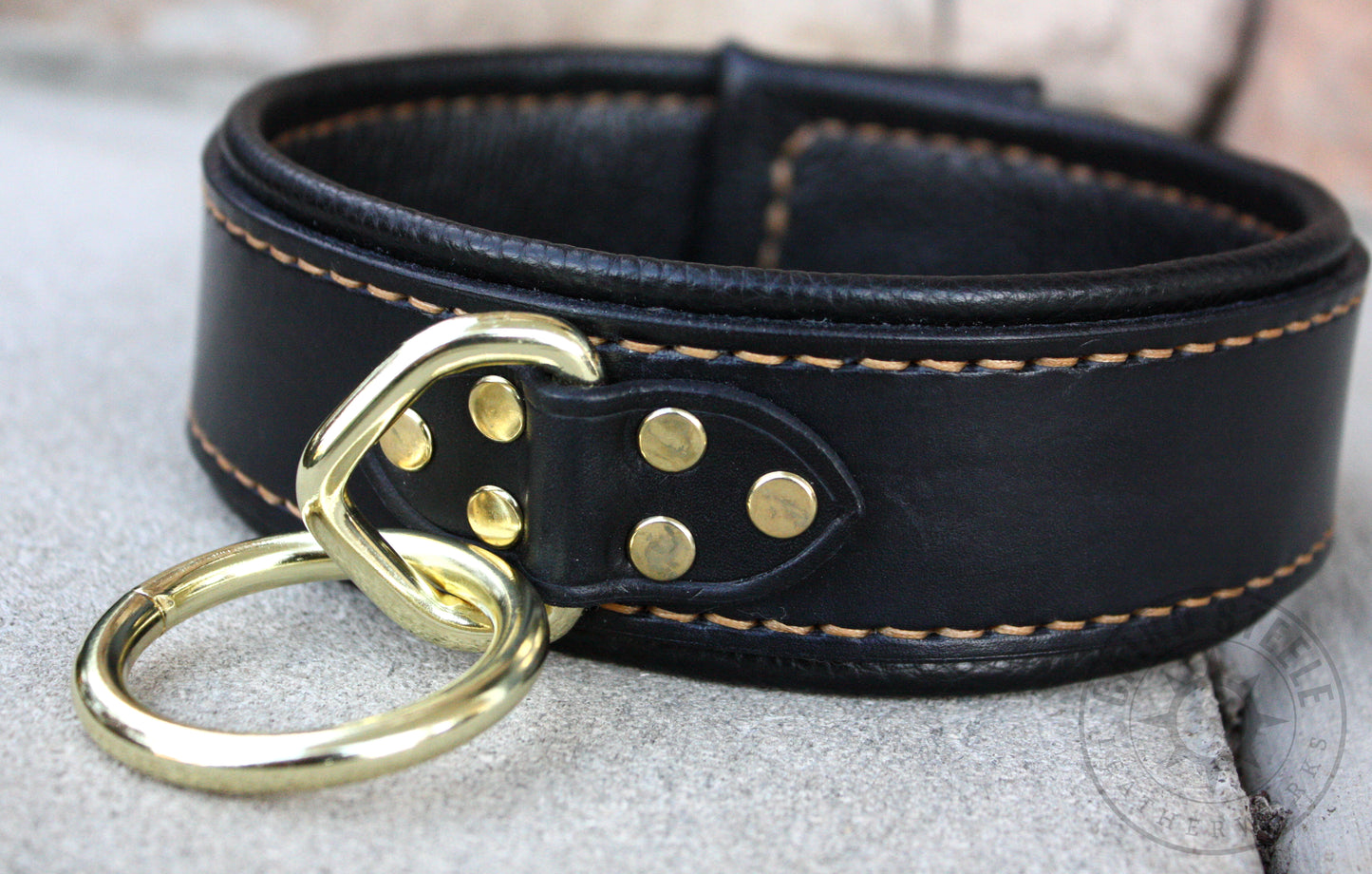 Black and Gold Loop Collar