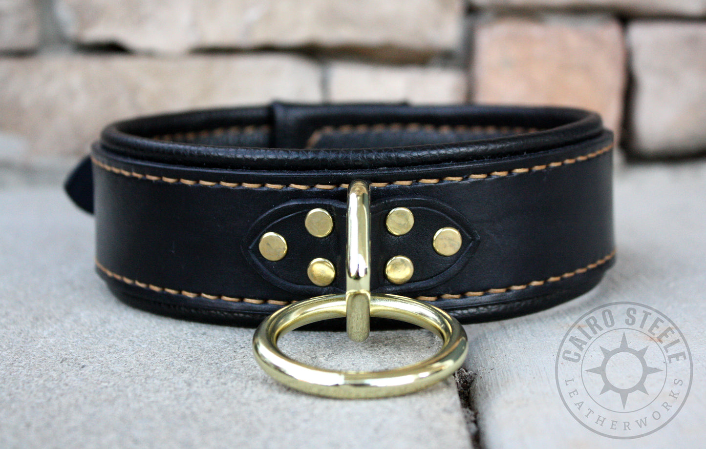 Black and Gold Loop Collar