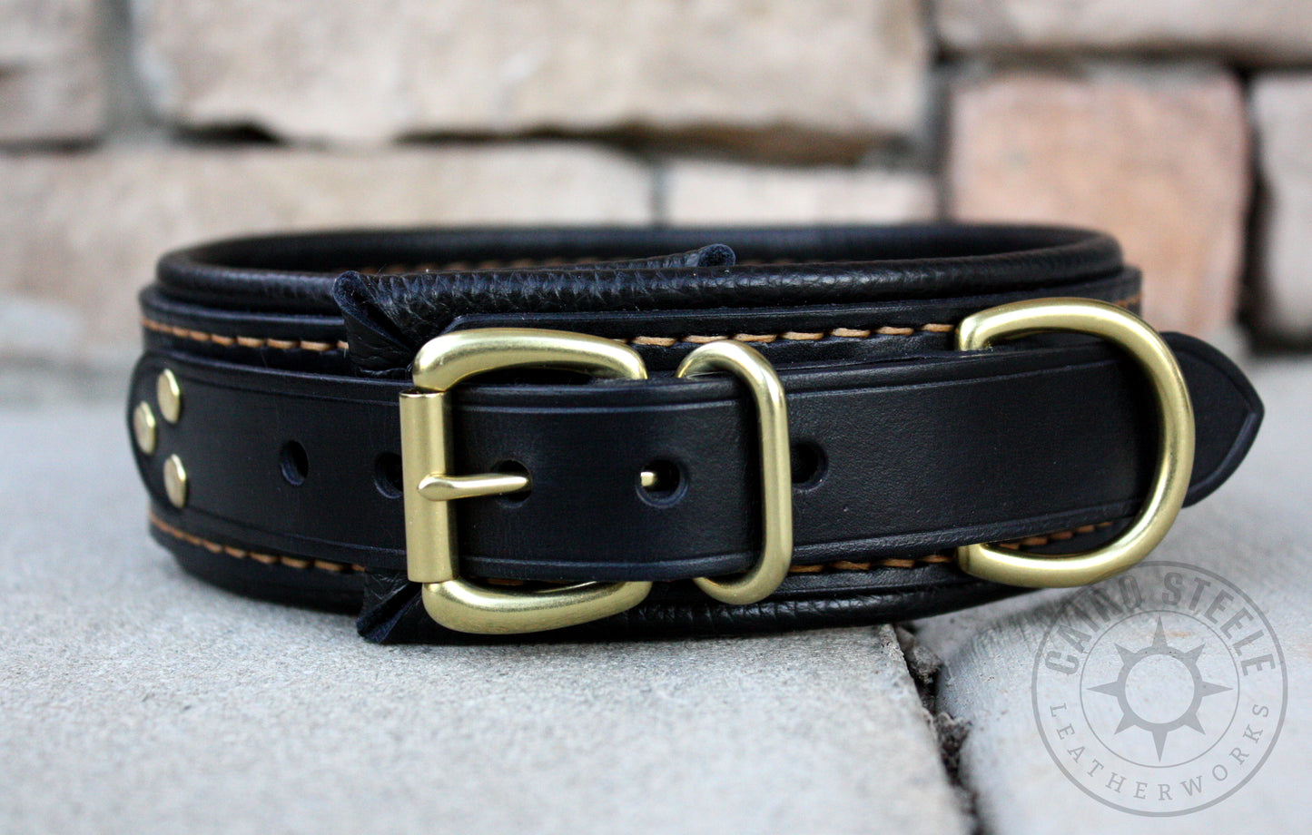 Black and Gold Loop Collar