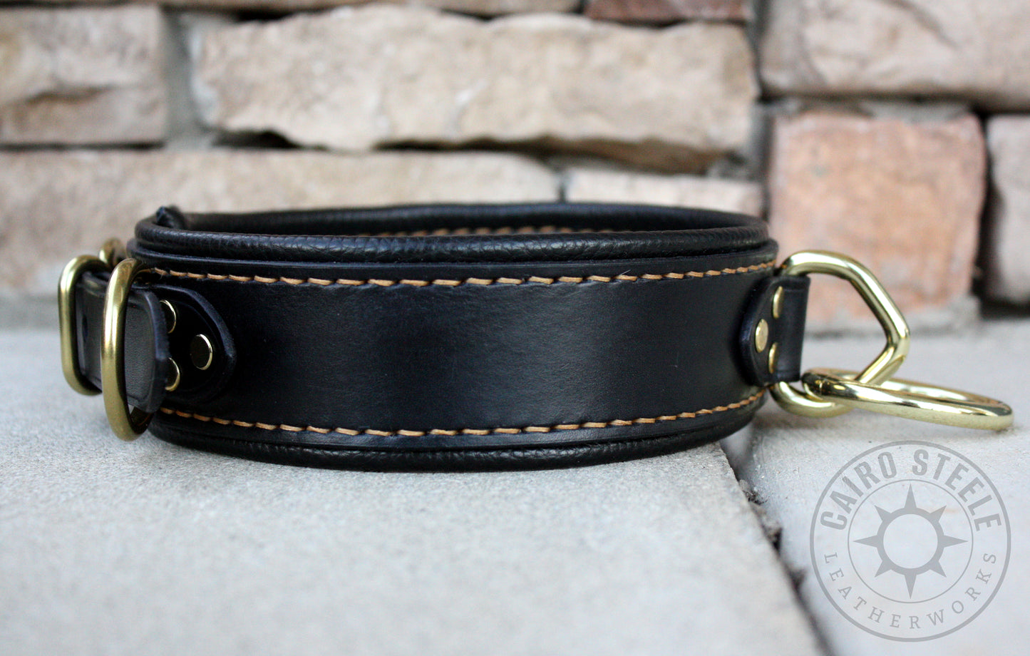 Black and Gold Loop Collar