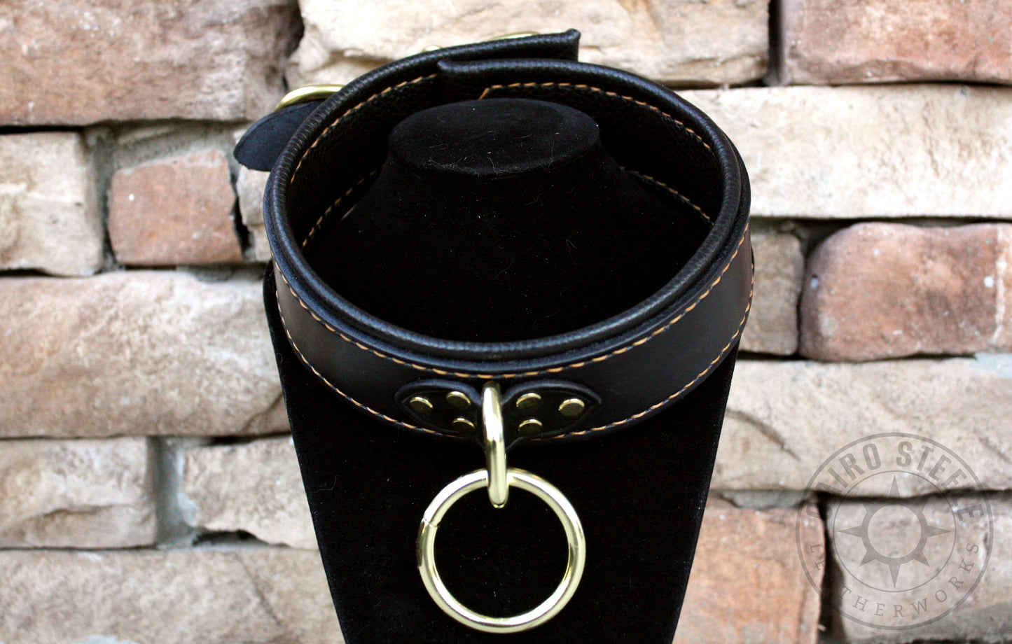 Black and Gold Loop Collar