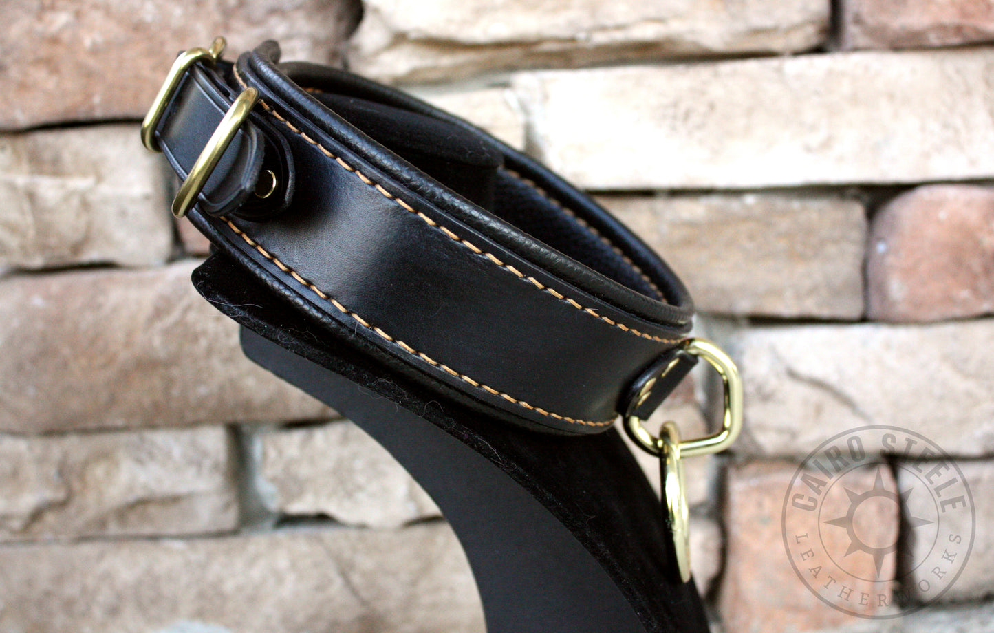Black and Gold Loop Collar