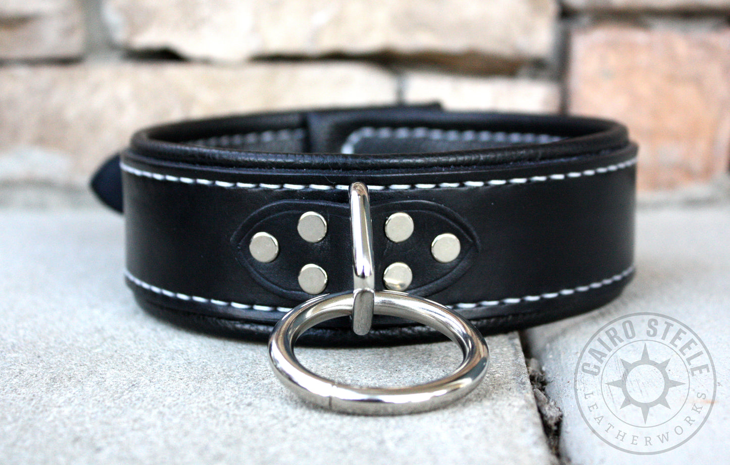 Black and Silver Loop Collar