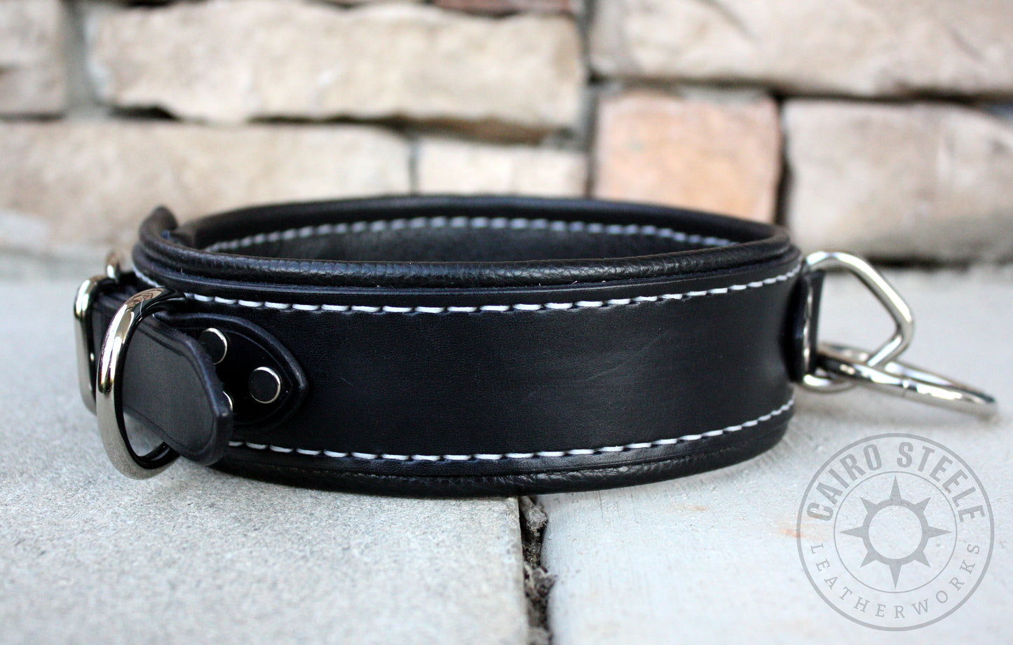 Black and Silver Loop Collar