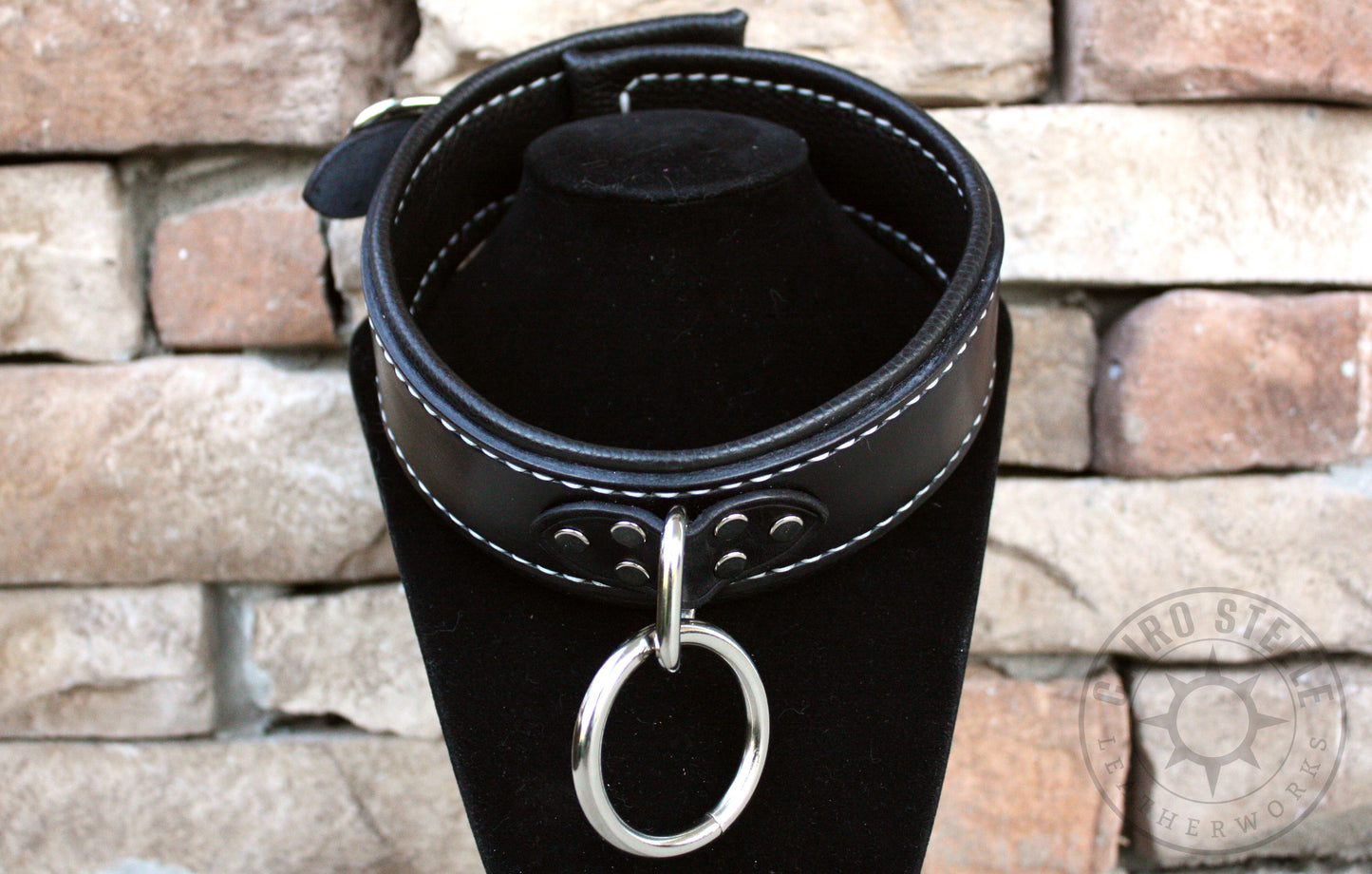 Black and Silver Loop Collar
