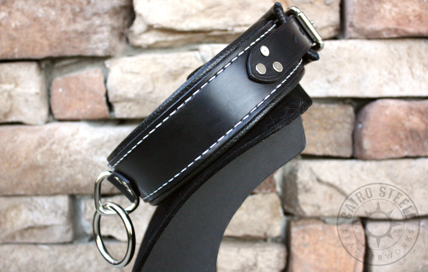 Black and Silver Loop Collar