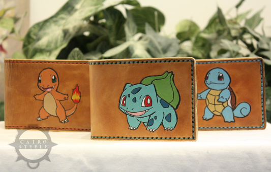 Pokemon Leather Wallets: Gen 1 Starters