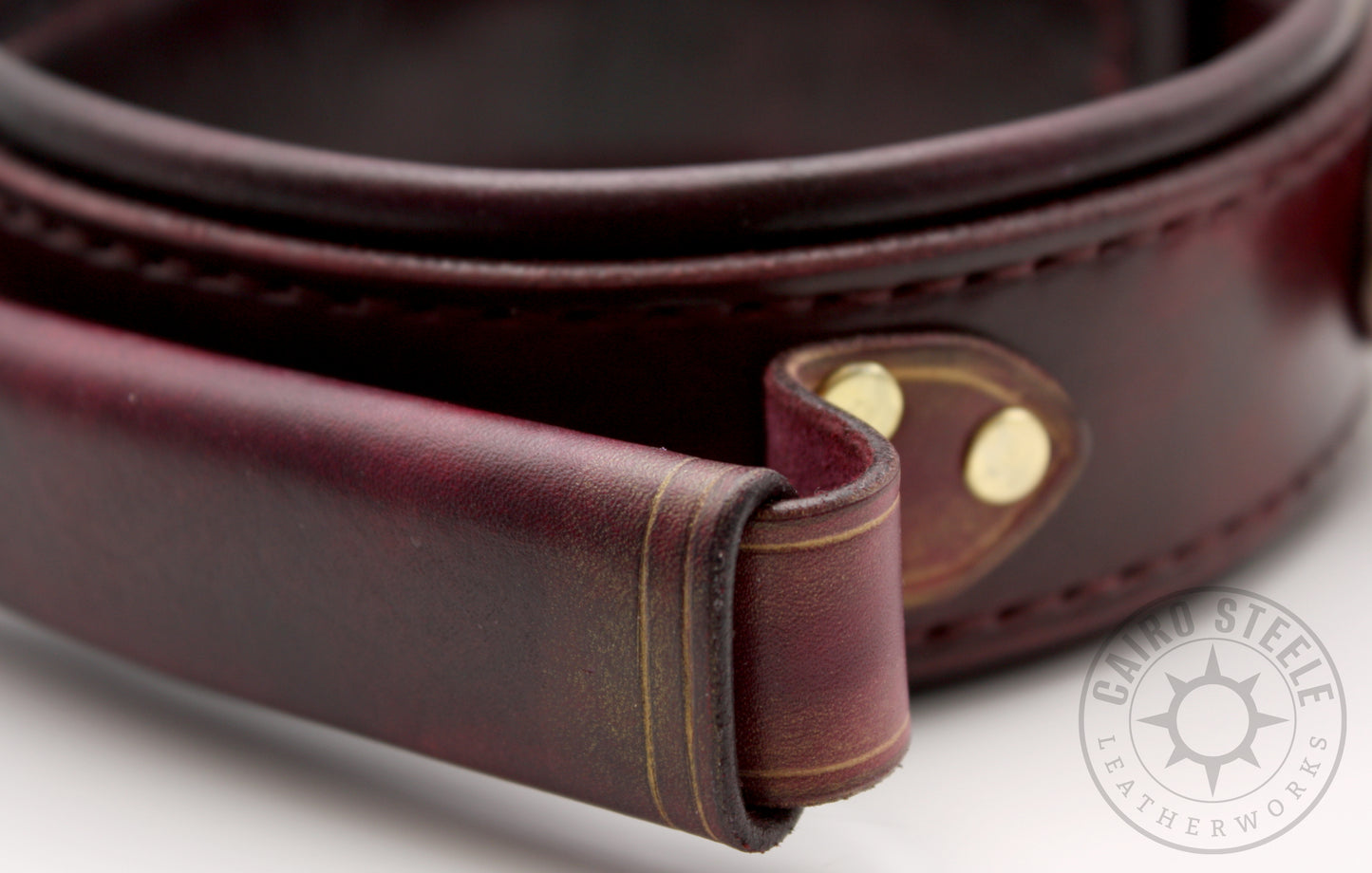 Oxblood & Brass Pull Collar