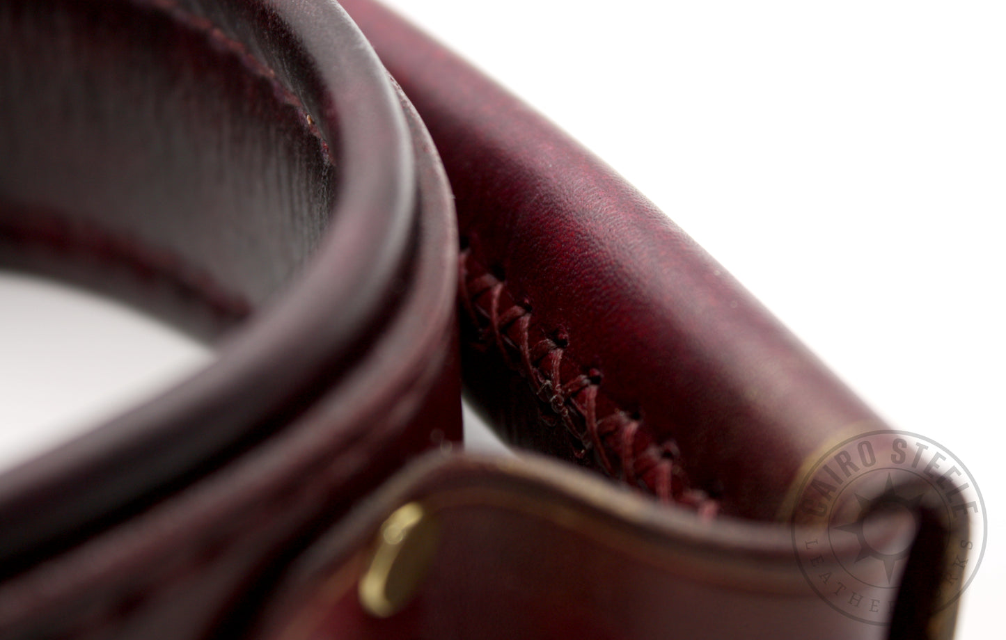 Oxblood & Brass Pull Collar