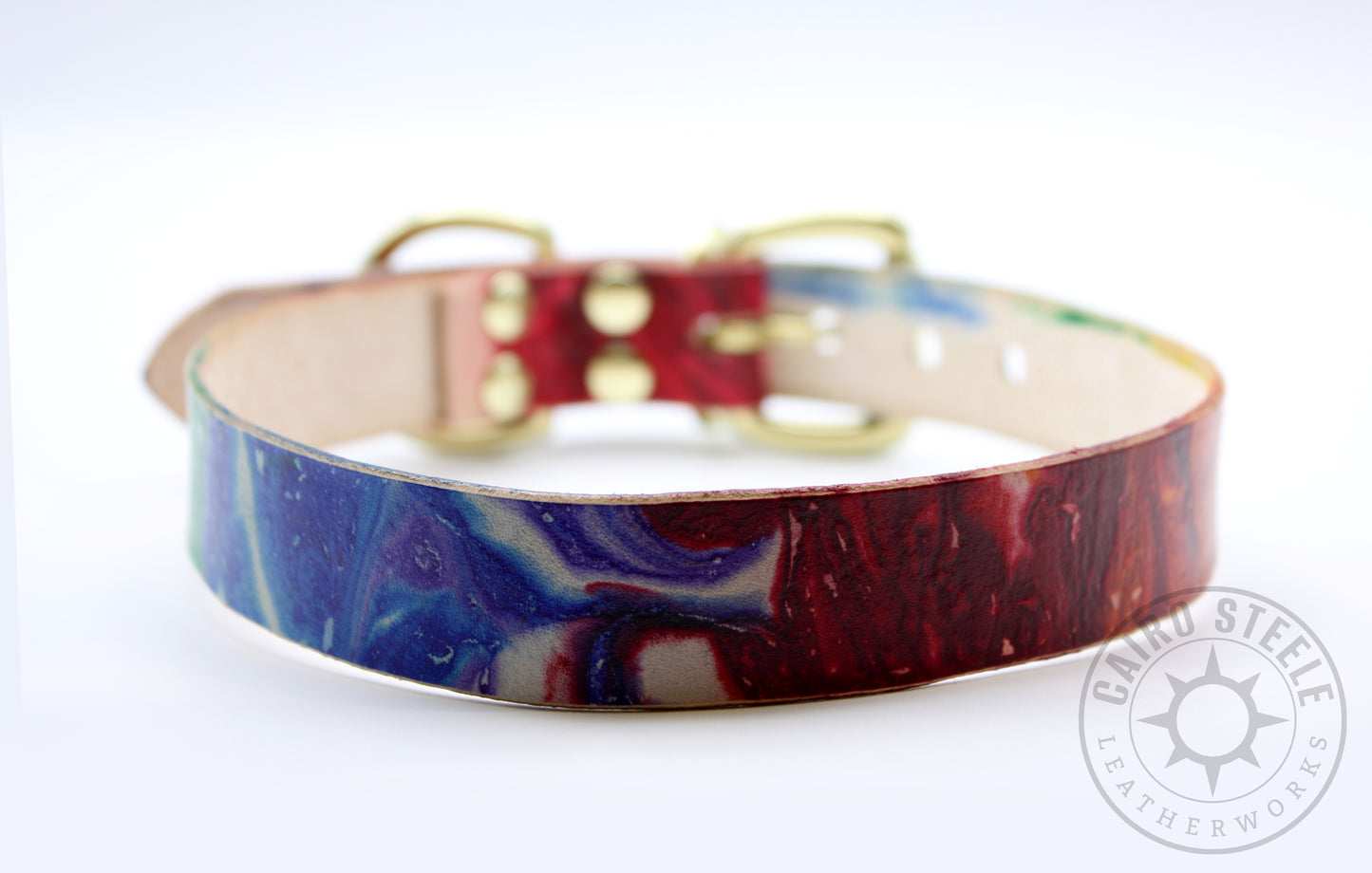 Made-To-Order: Rainbow Marbled Day Collar