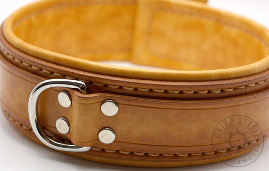 Saddle Tan Leather Collar