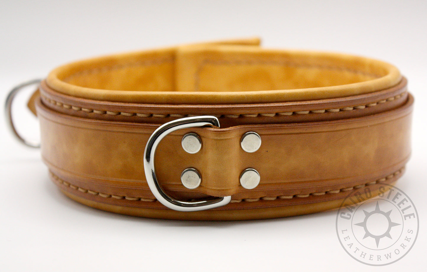 Saddle Tan Leather Collar