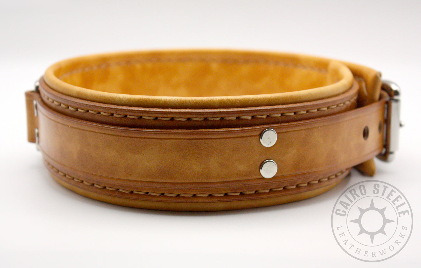Saddle Tan Leather Collar