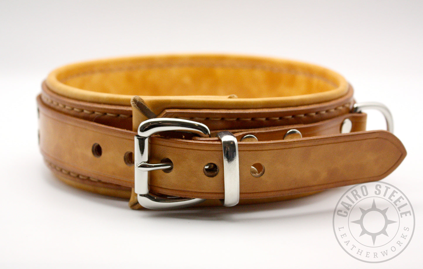 Saddle Tan Leather Collar