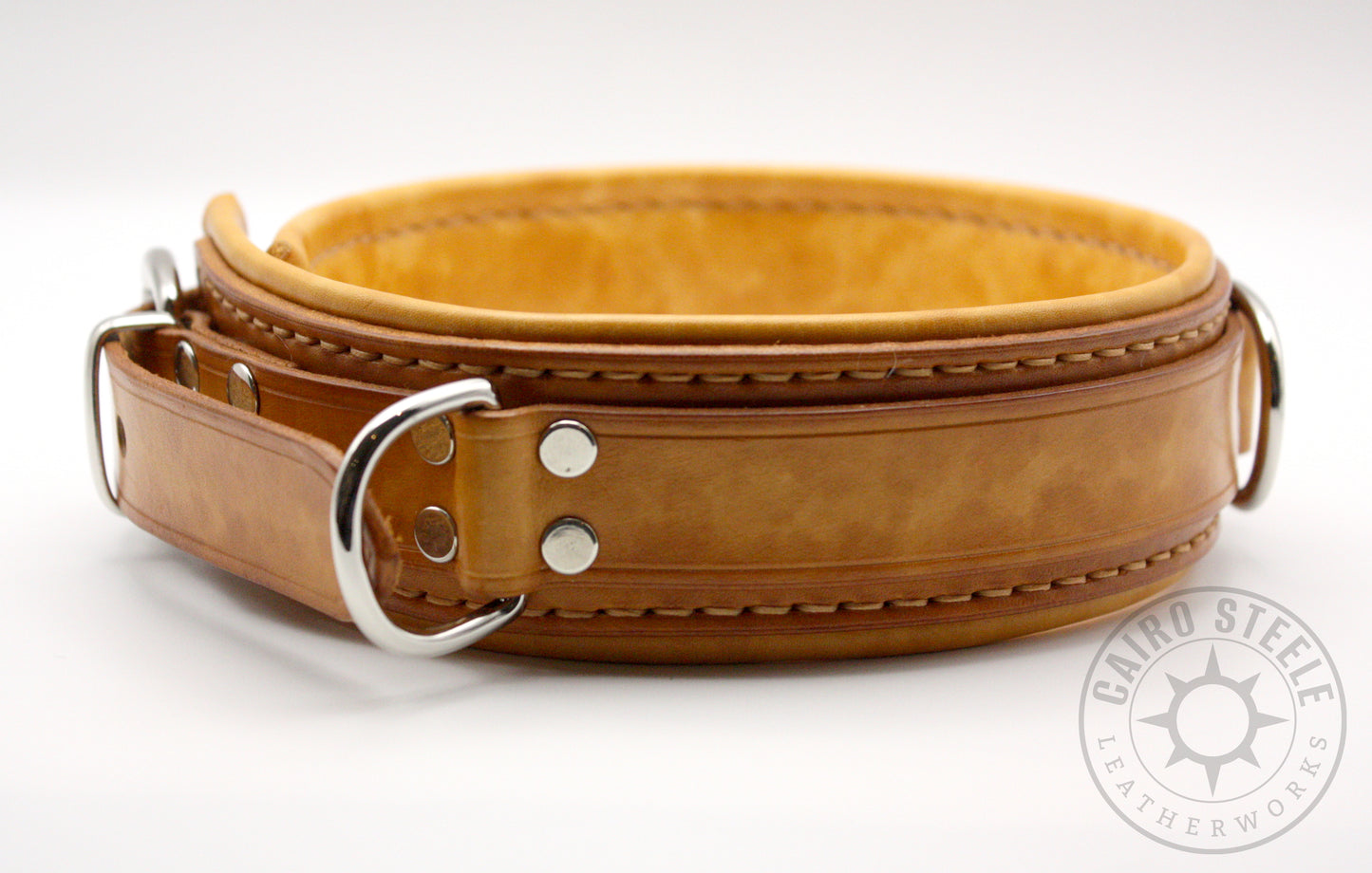 Saddle Tan Leather Collar