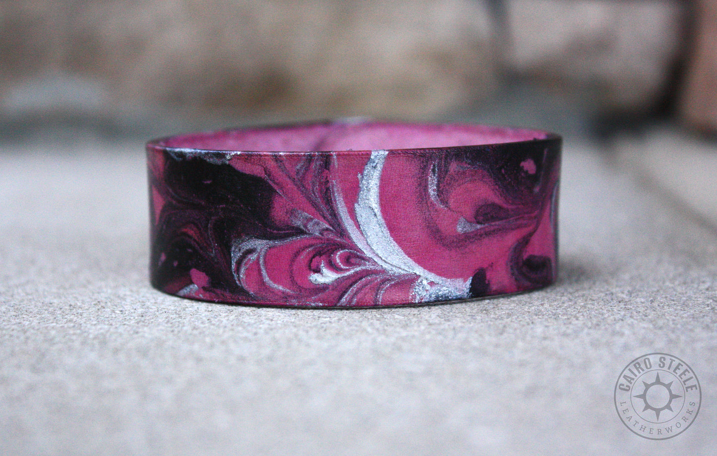 Marbled Leather Bracelets