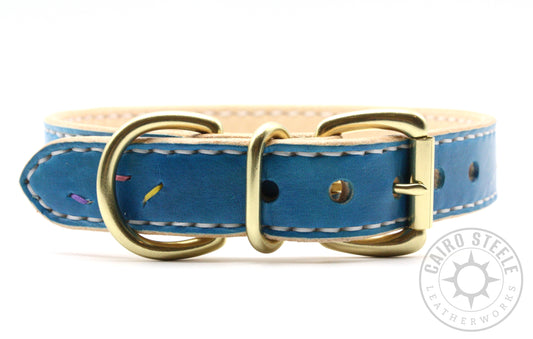 Aqua & Brass Sugar Cookie Collar