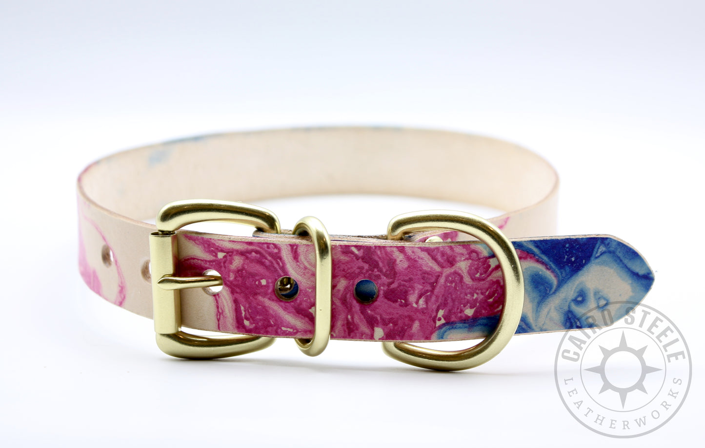 Made-To-Order: Trans Pride Marbled Day Collar