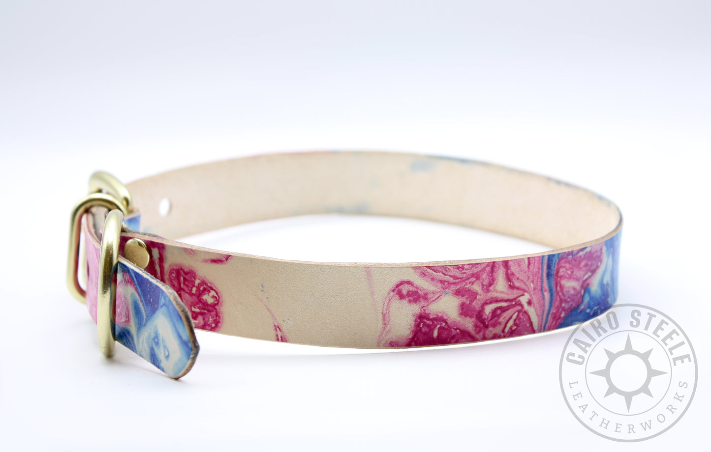 Made-To-Order: Trans Pride Marbled Day Collar